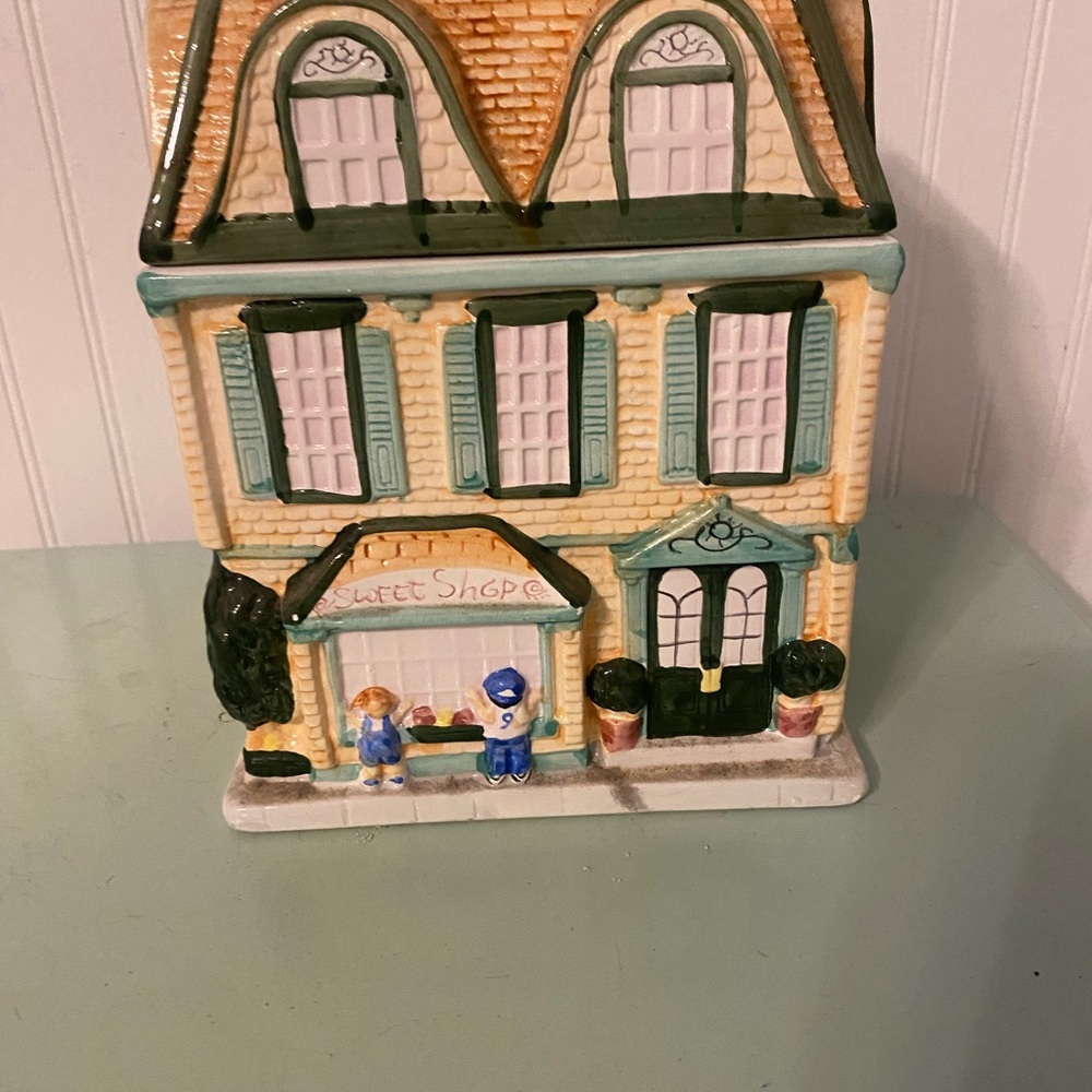 Charming Ceramic Sweet Shop Cookie Jar